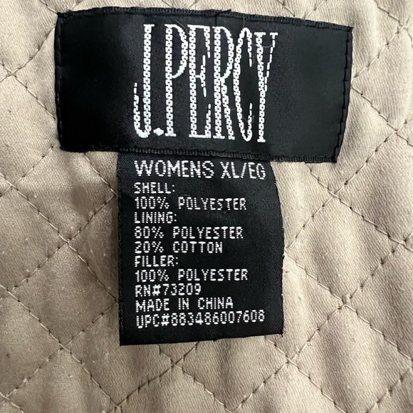 J. Percy Coat Women's XL All Weather Stone Khaki Fully Lined Jacket - Picture 11 of 12